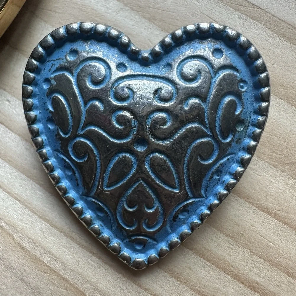VTG‎ Heart Brooch Pin Lot Of  4 Enamel Felt Multicolor Valentines Love Romance